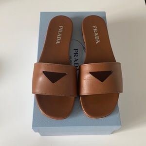 Prada leather sandals